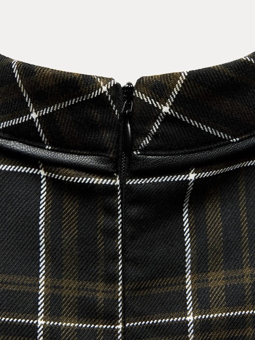 🖤 ZARA Plaid Mini Dress | Size M | New With Tags - Picture 7 of 11